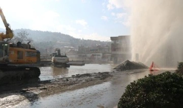 Zonguldak'ta sondaj sırasında ana boru patladı; 3 ilçede sular kesildi